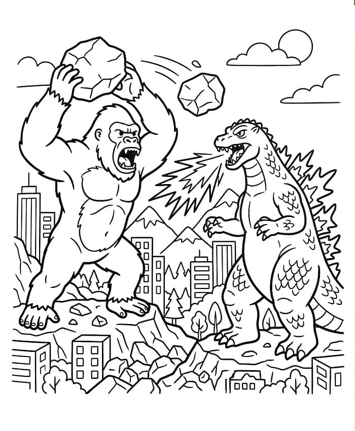 King Kong Gratuito da colorare