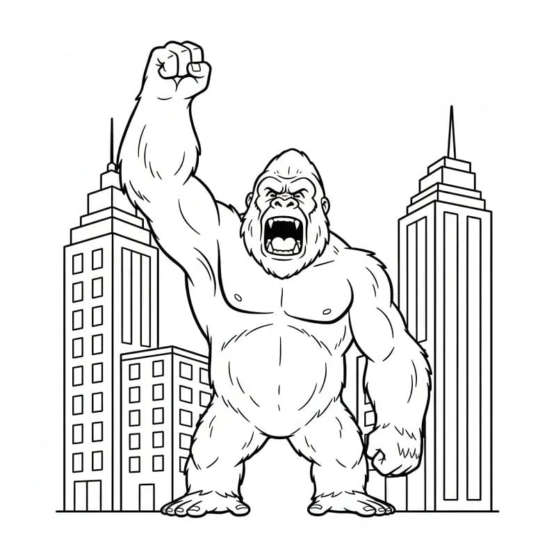 King Kong Stampabile da colorare