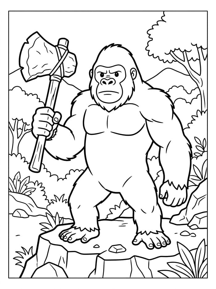 King Kong da Stampare da colorare