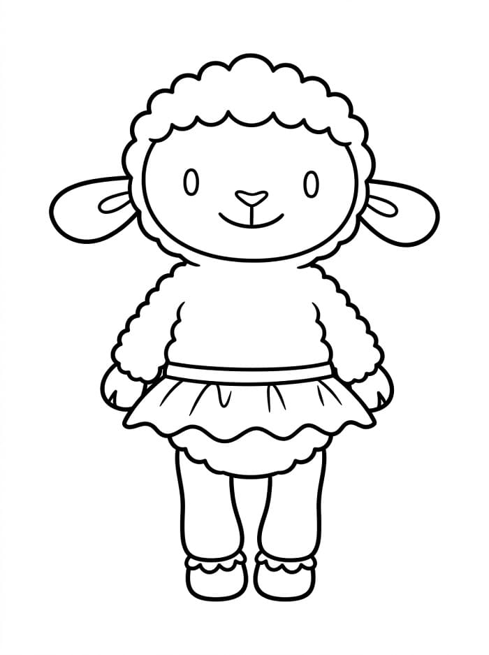 Lambie della Dottoressa Peluche da colorare
