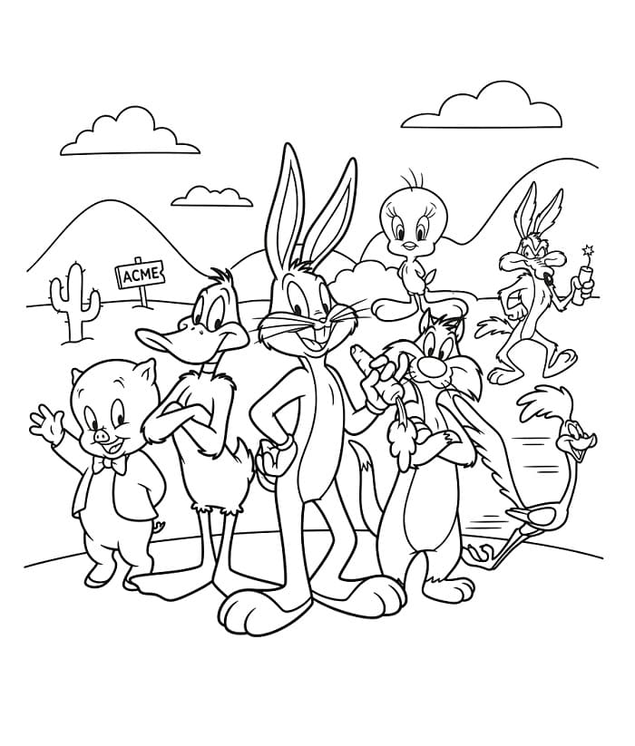 Looney Tunes Adorabile da colorare