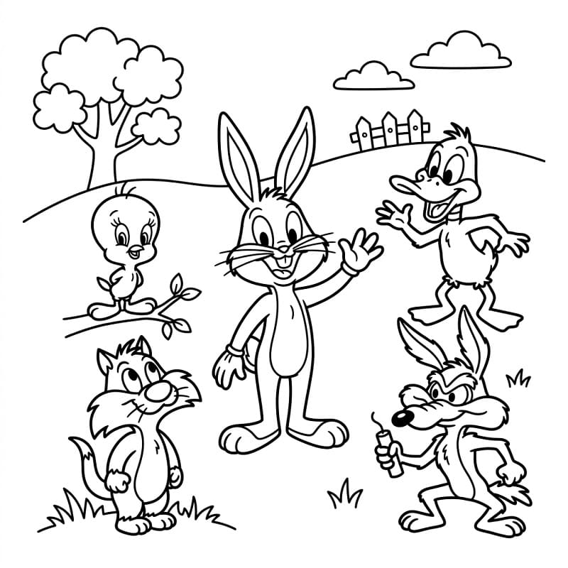 Looney Tunes Animato da colorare