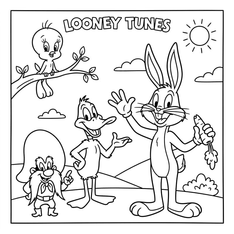 Looney Tunes da colorare
