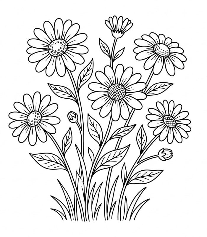 Margherita Splendida da colorare