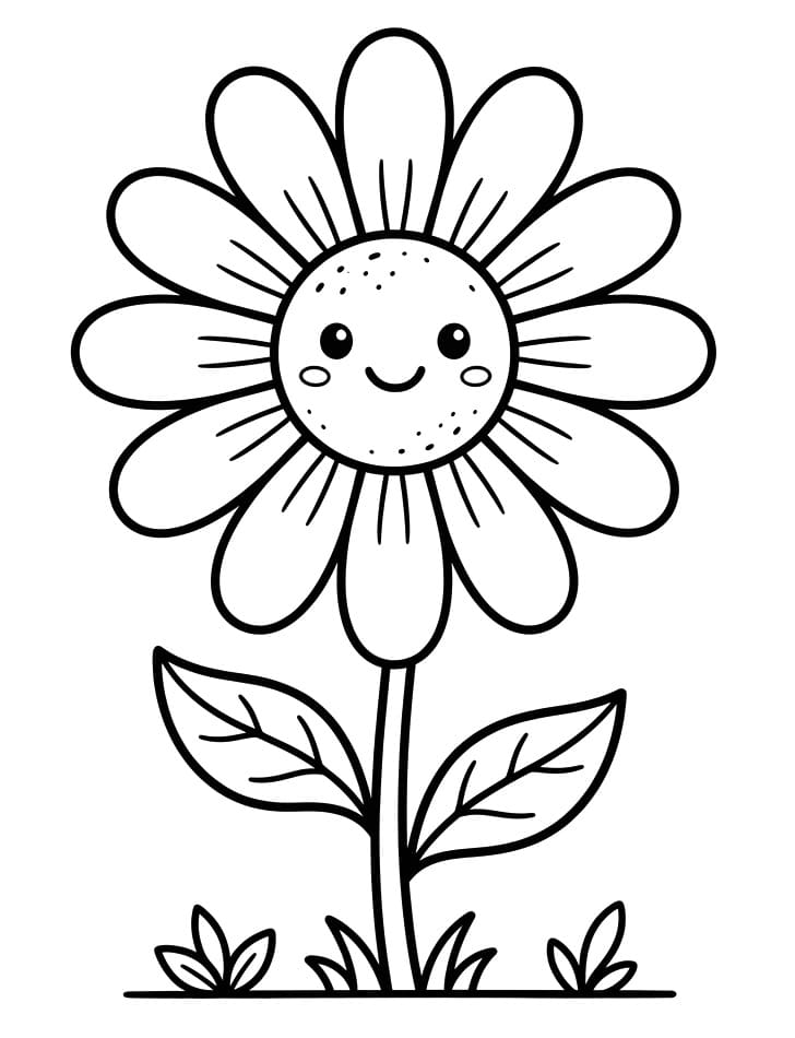 Margherita da Stampare da colorare