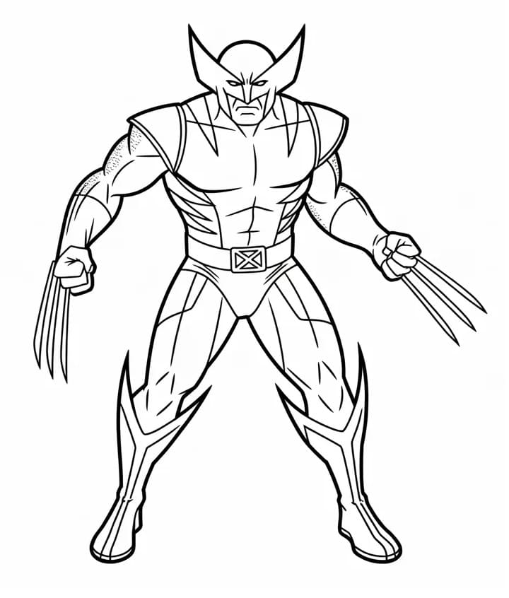 Marvel Wolverine da colorare