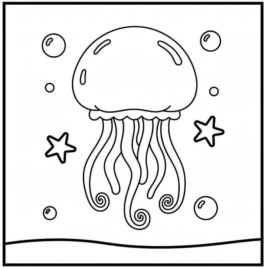 Medusa Animata da colorare