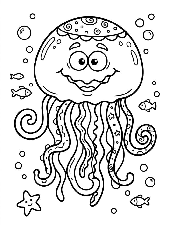 Medusa Carina da colorare