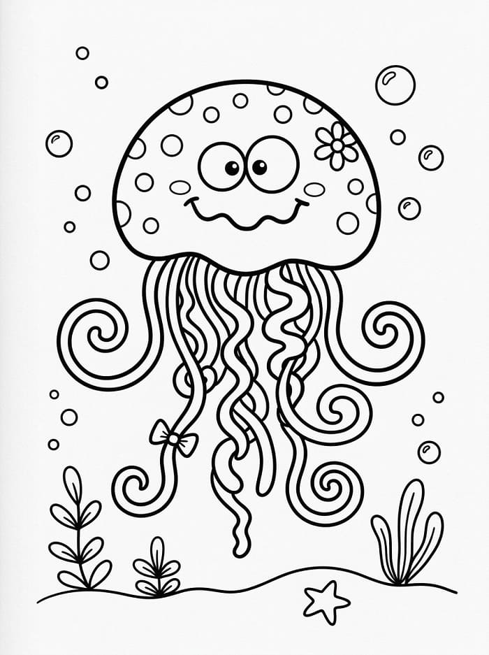 Medusa Normale da colorare