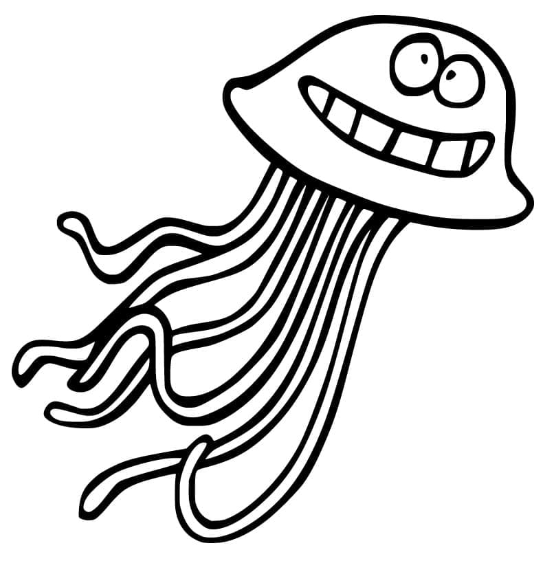 Medusa per Bimbi di 3 Anni da colorare