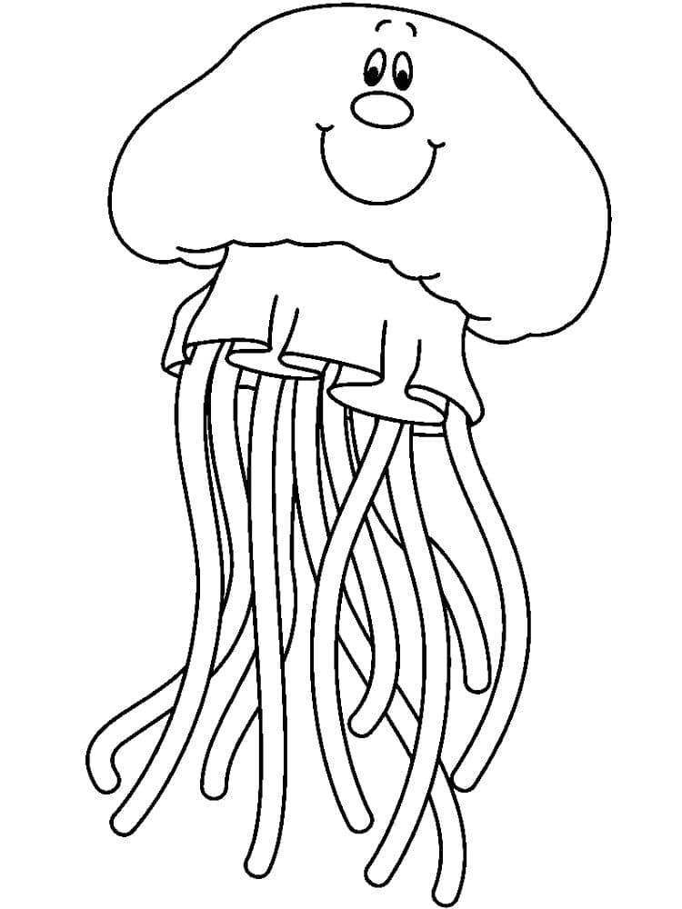 Medusa per Bimbi di 4 Anni da colorare