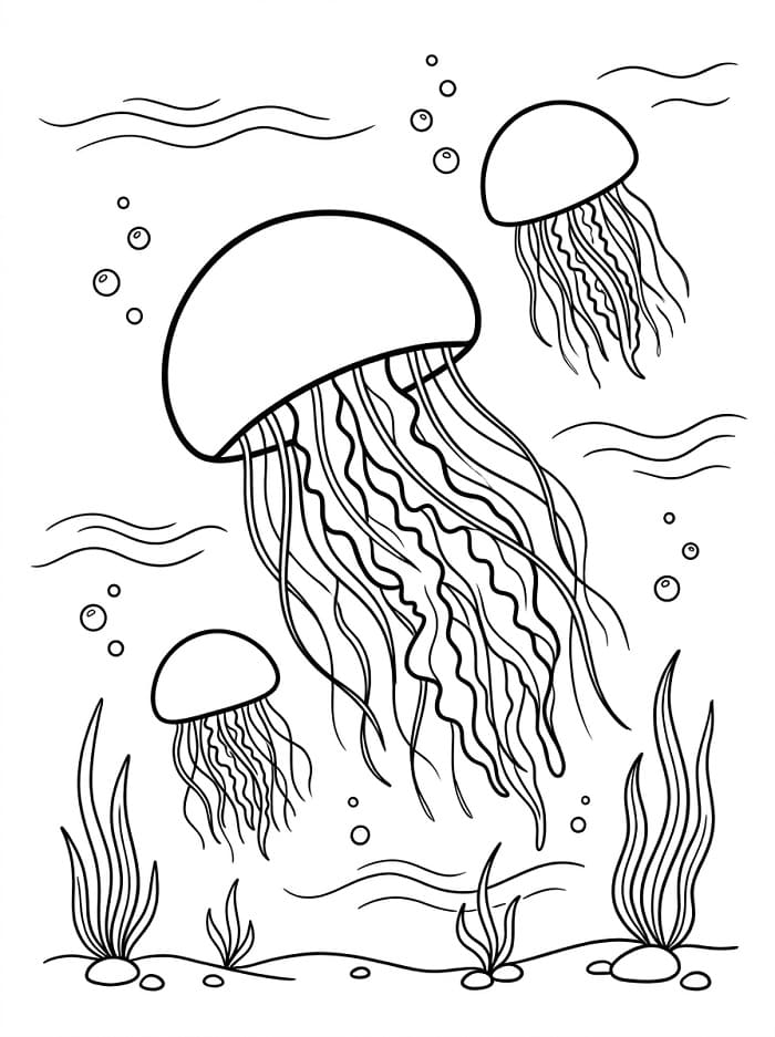 Medusa da colorare