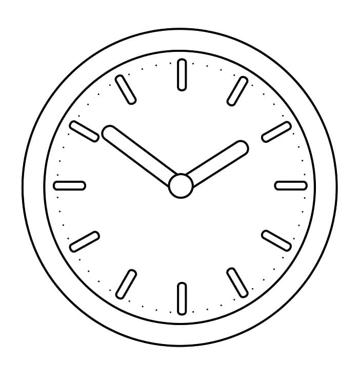 Orologio Carino da colorare