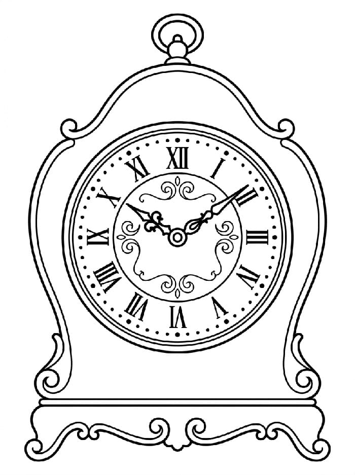 Orologio Facile da colorare