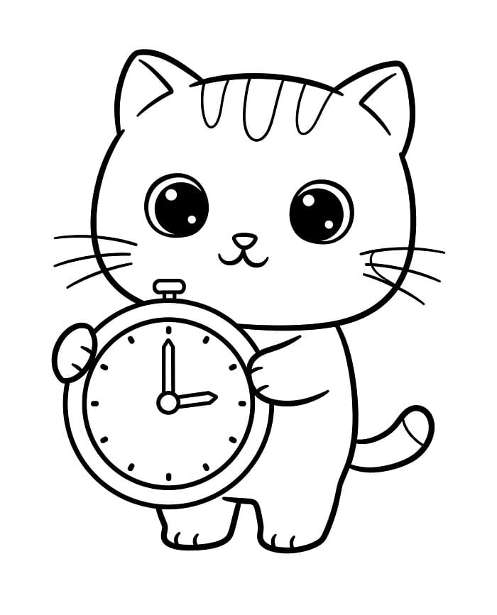 Orologio Gratuito da colorare