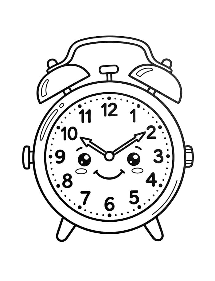 Orologio Immagine Gratis da colorare