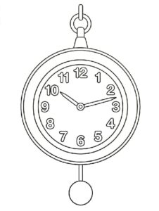 Orologio Normale da colorare