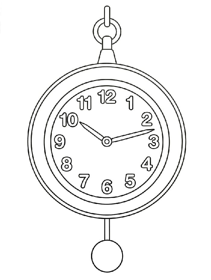 Orologio Normale da colorare