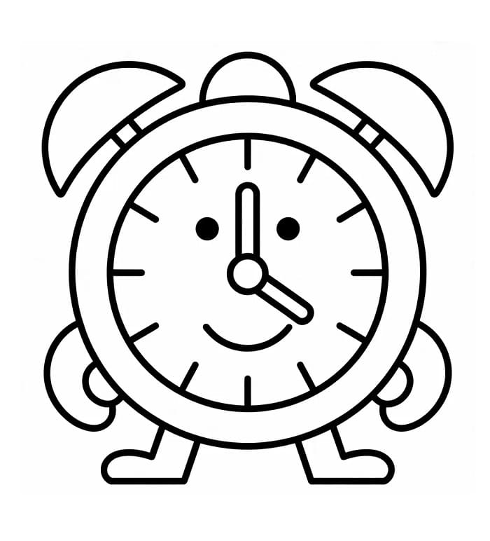 Orologio Omaggio da colorare