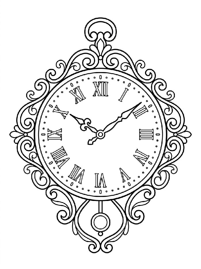 Orologio Perfetto da colorare