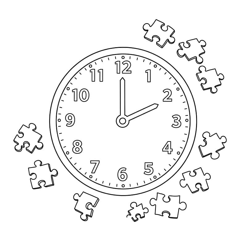 Orologio Piccolo da colorare