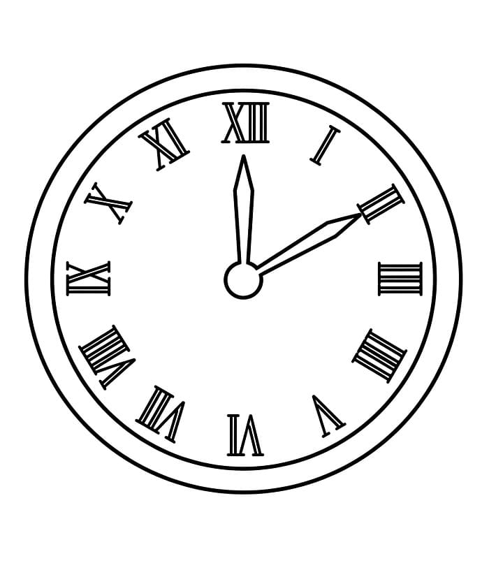 Orologio Regalo da colorare