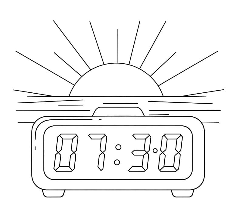 Orologio Splendido da colorare