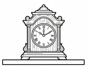 Orologio Stampabile per Bambini da colorare