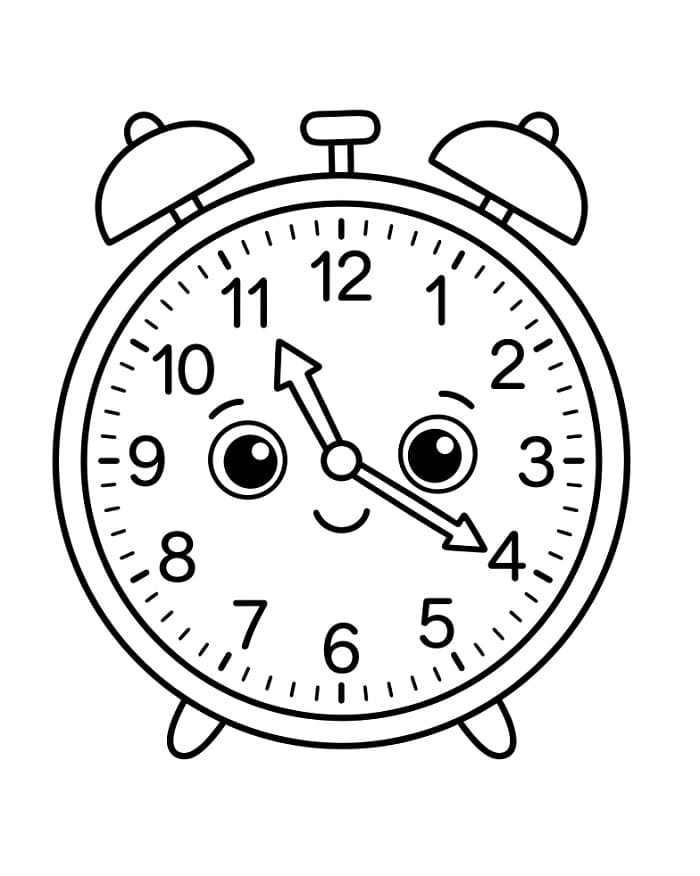 Orologio Stampabile per Piccoli da colorare