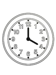 Orologio Straordinario da colorare
