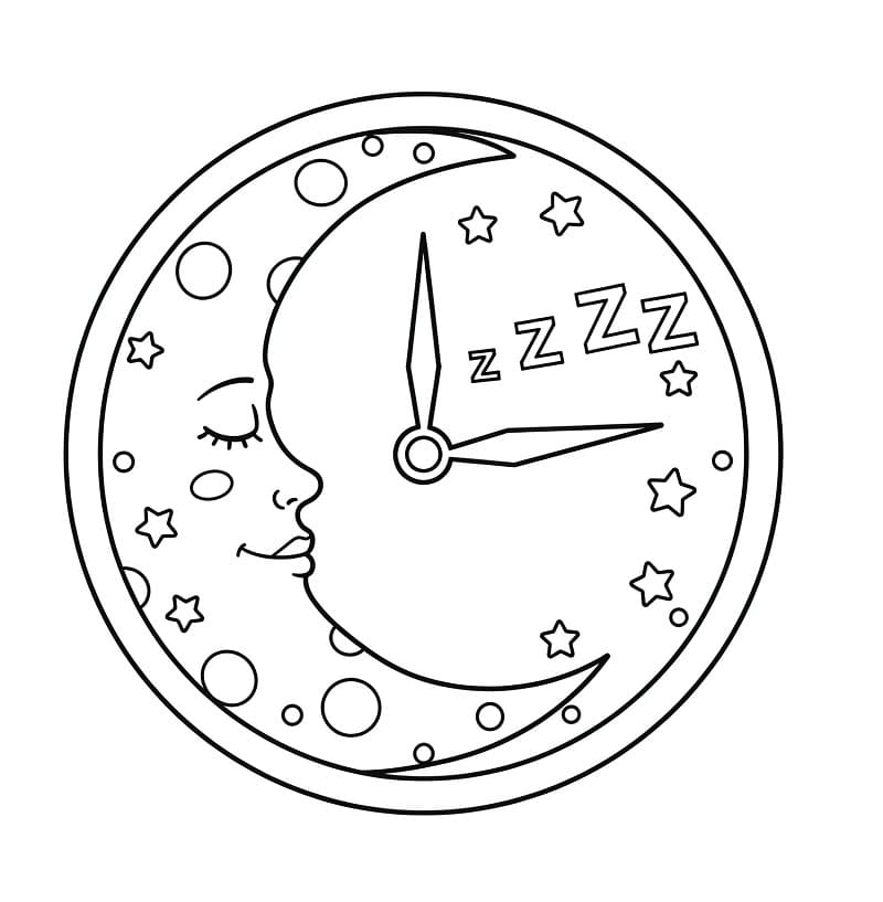 Orologio Tenerissimo da colorare