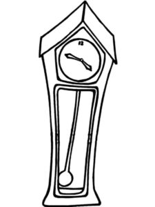 Orologio per Bimbi di 1 Anno da colorare