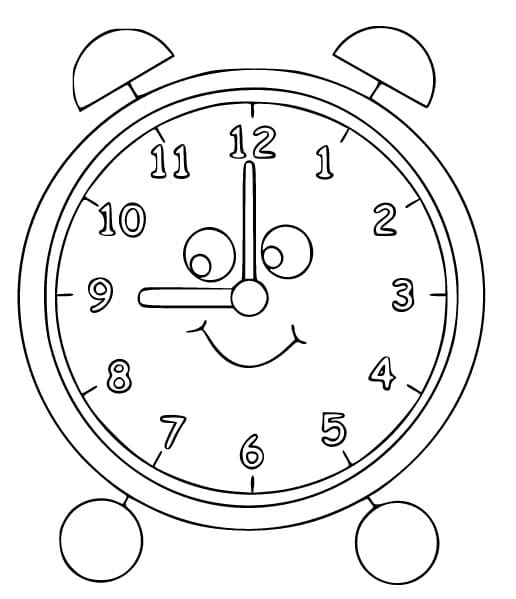 Orologio per Bimbi di 2 Anni da colorare