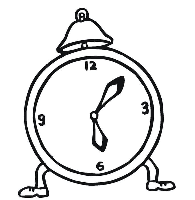 Orologio per Bimbi di 3 Anni da colorare