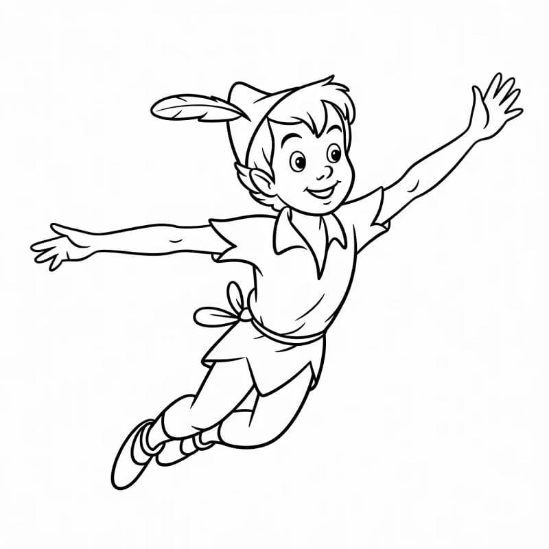 Peter Pan cool da colorare