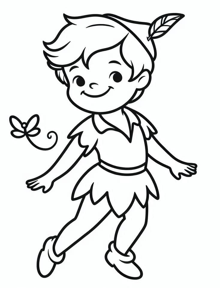 Peter Pan da imprimere da colorare