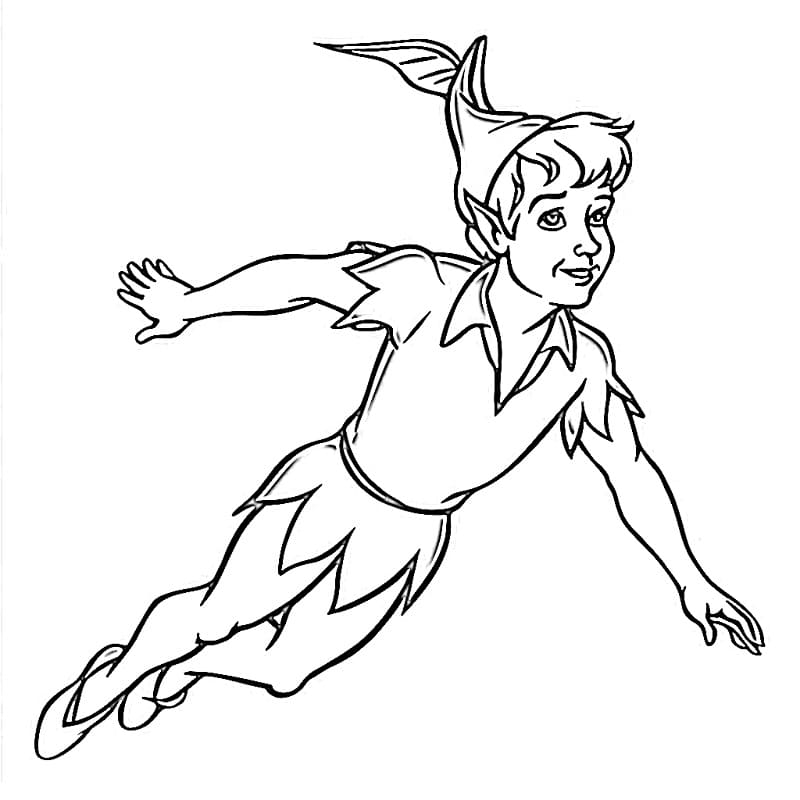 Peter Pan da stampare da colorare