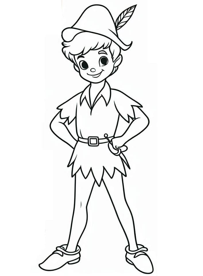 Peter Pan dalla Disney da colorare