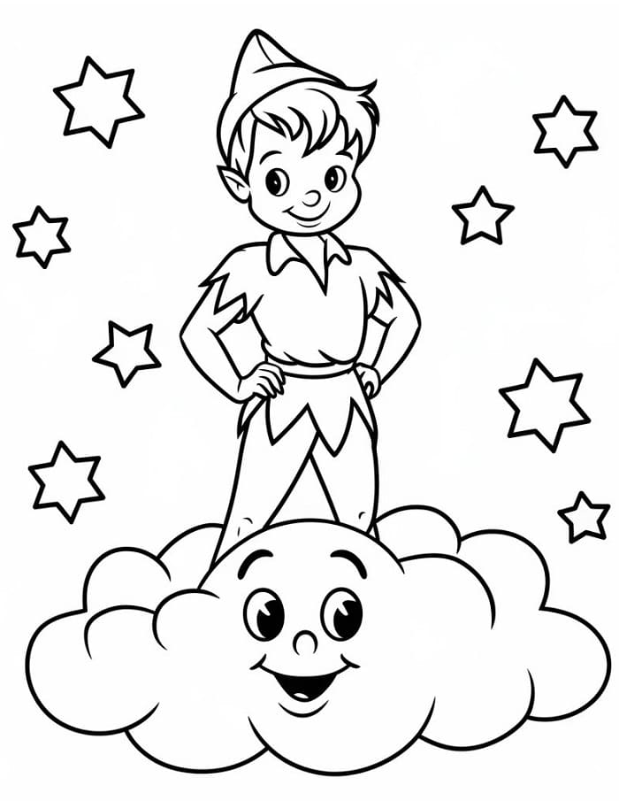 Peter Pan gratuito da colorare