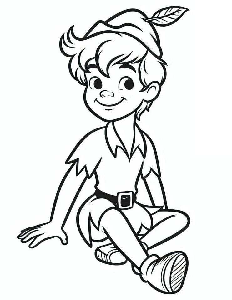Peter Pan nel mondo Disney da colorare