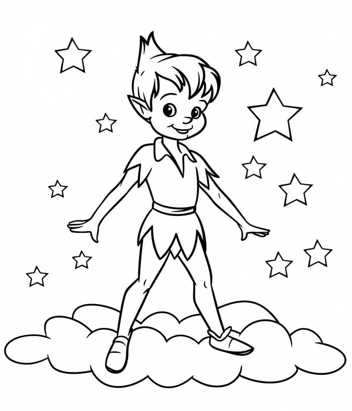 Peter Pan stampabile gratuito da colorare