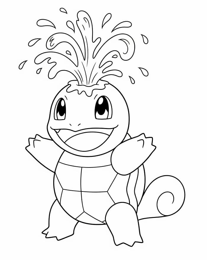 Piccolo Squirtle da colorare