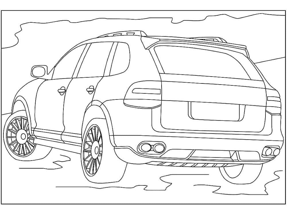 Porsche da stampare gratuitamente da colorare