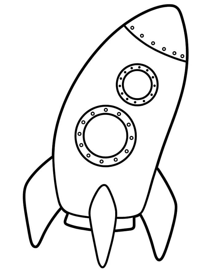 Razzo Immagine Stampabile da colorare