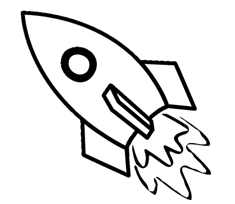 Razzo Omaggio da colorare