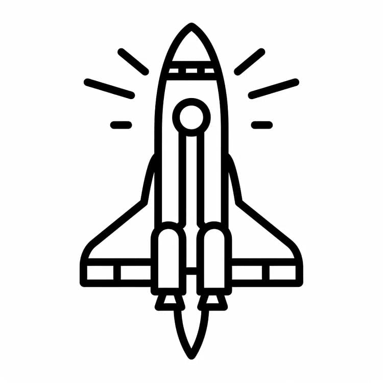 Razzo Spettacolare da colorare