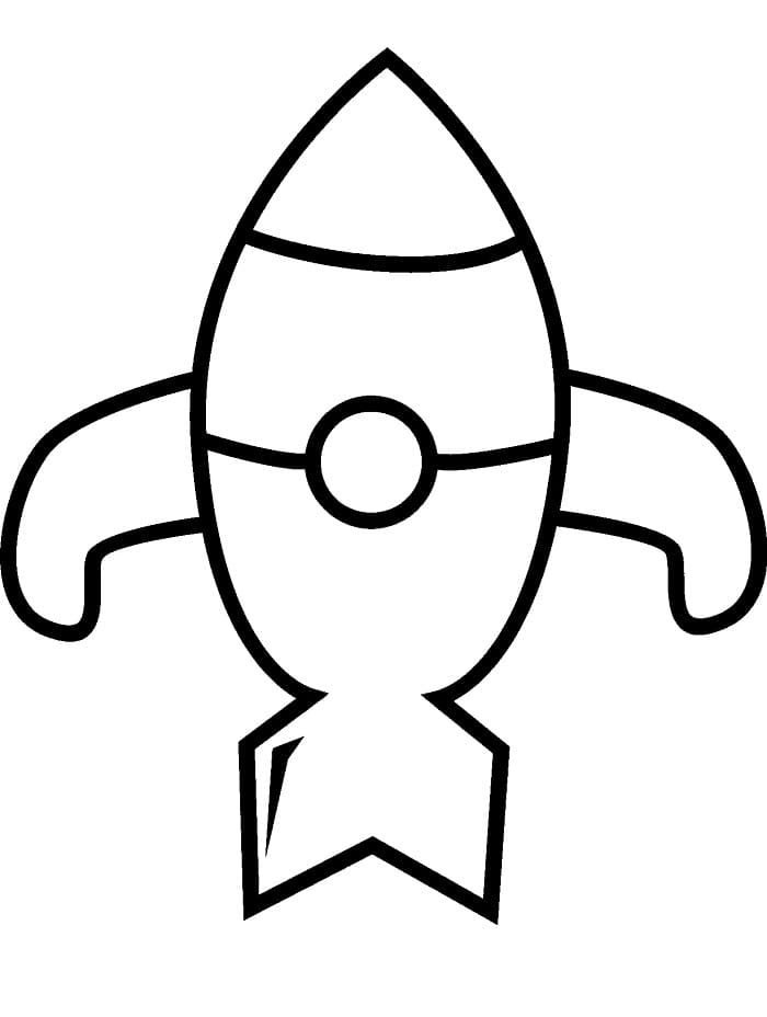 Razzo Stampabile da colorare