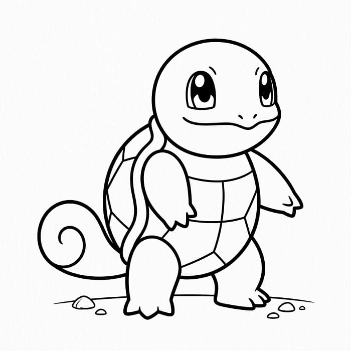 Squirtle Carino da colorare