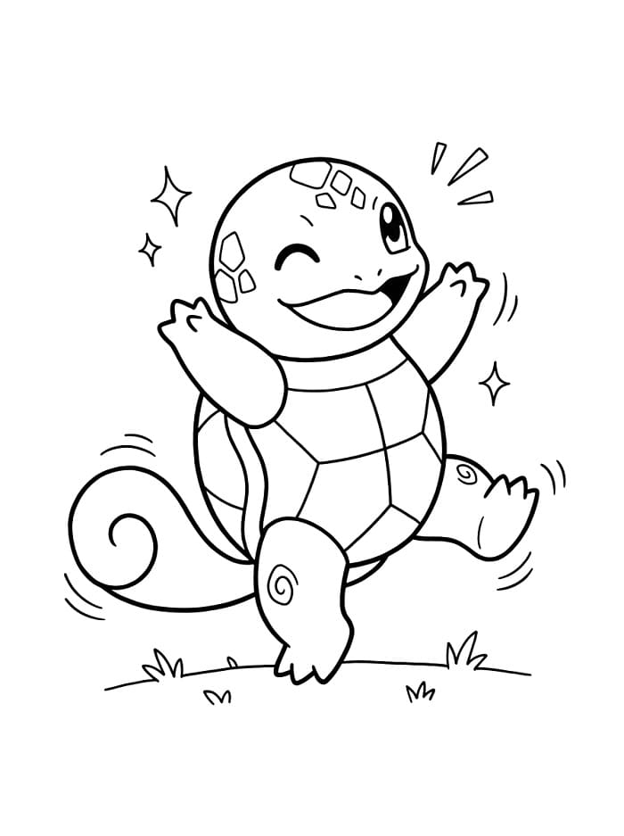 Squirtle da colorare