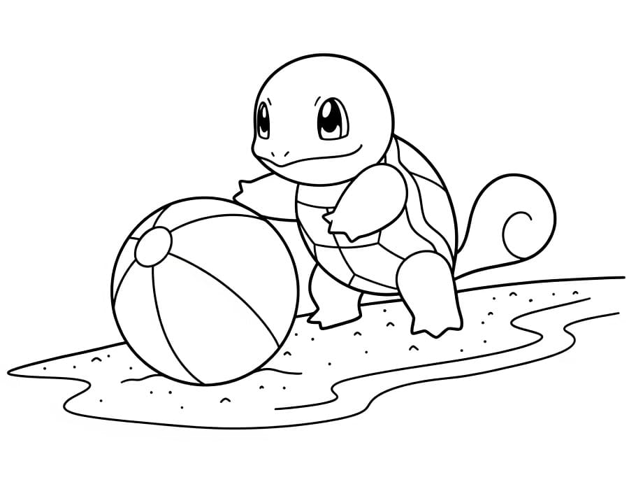 Squirtle Facile da colorare